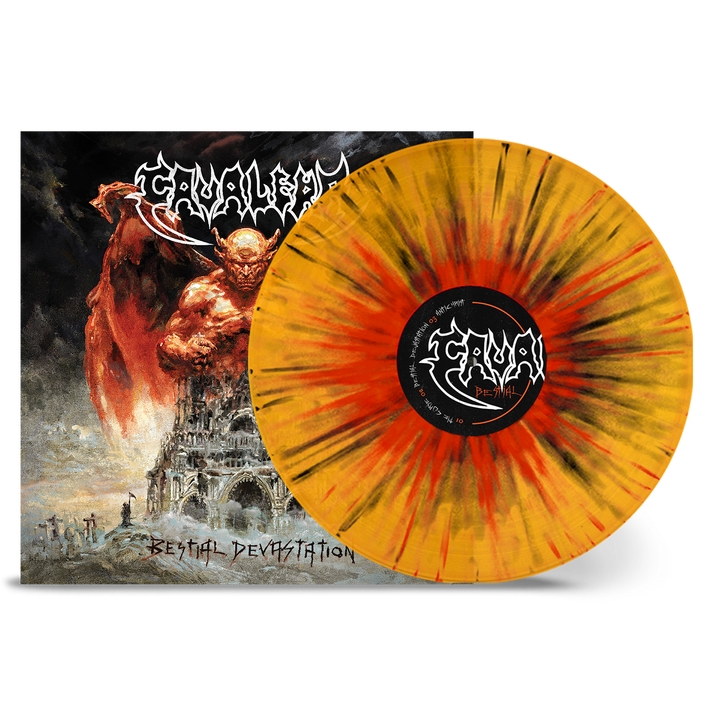 Cavalera 'Bestial Devastation' LP Orange Red Black Splatter Vinyl