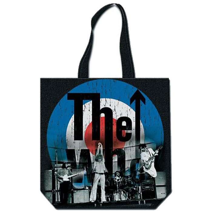The Who 'Target' (Black) Tote Bag Front