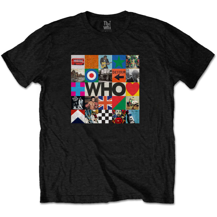 The Who '5x5 Blocks' (Black) T-Shirt