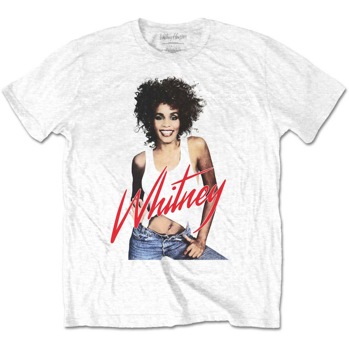 Whitney Houston 'Wanna Dance Photo' (White) T-Shirt | Eyesore Merch