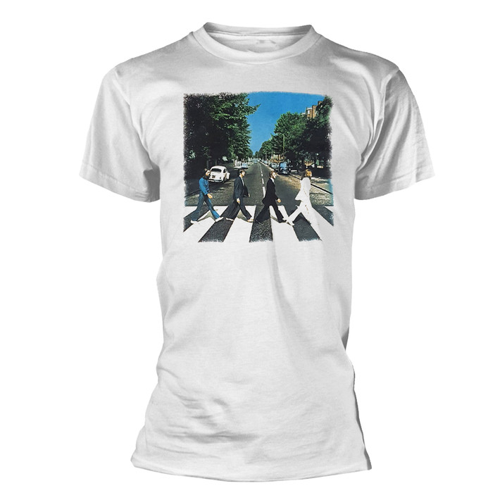 The Beatles 'Abbey Road' (White) Womens Fitted T-Shirt