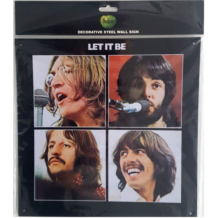 The Beatles 'Let it Be' Steel Wall Sign