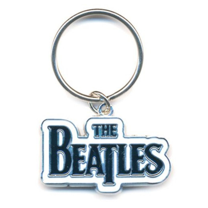 The Beatles 'Drop T Logo Black' Keyring