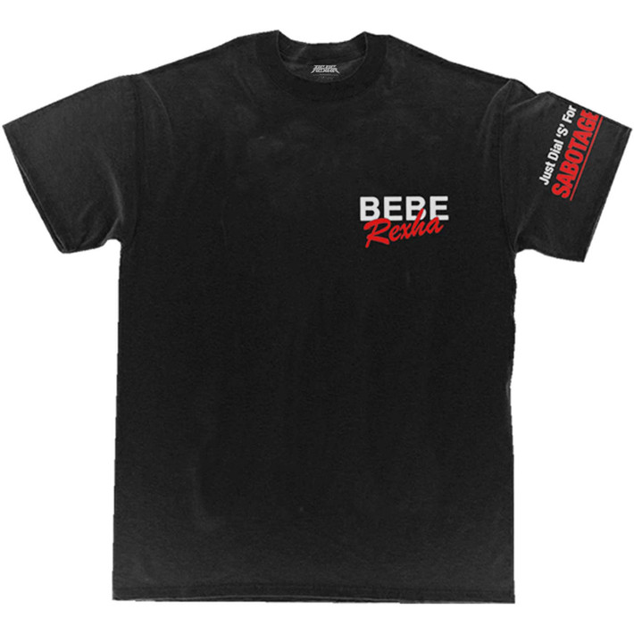 Bebe Rexha 'Queen of Sabotage' (Black) T-Shirt
