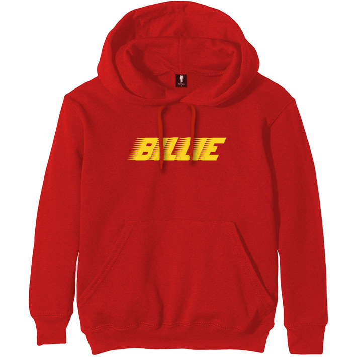 Billie Eilish 'Racer Logo' (Red) Pull Over Hoodie