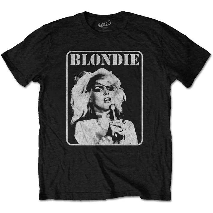 Blondie 'Presente Poster' (Black) T-Shirt