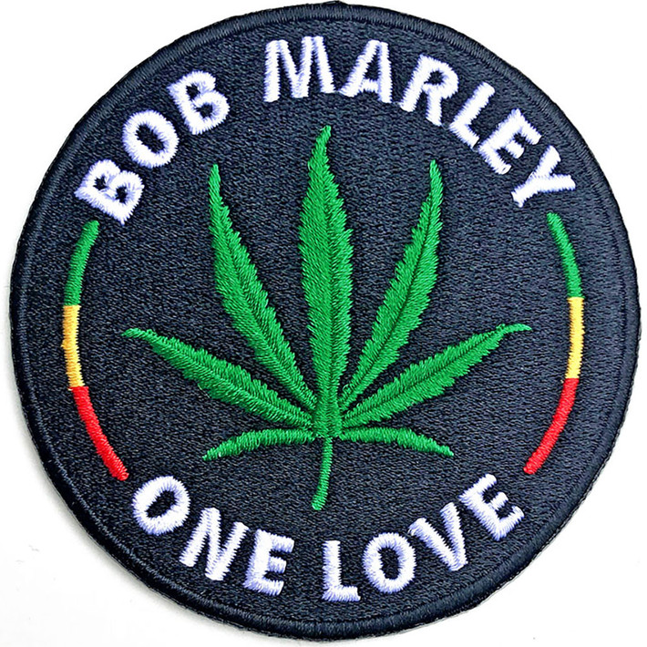 Bob Marley 'Leaf' (Iron On) Patch