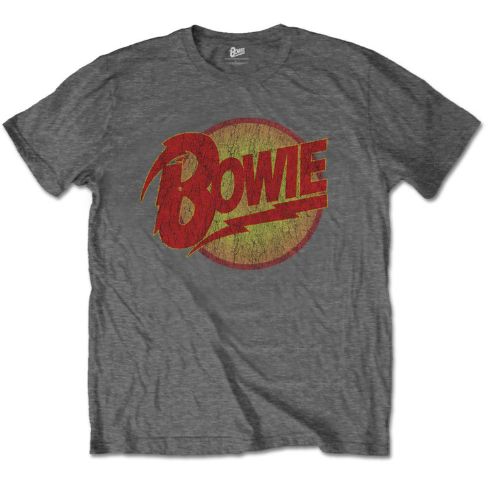 David Bowie 'Diamond Dogs Logo' (Charcoal) Kids T-Shirt