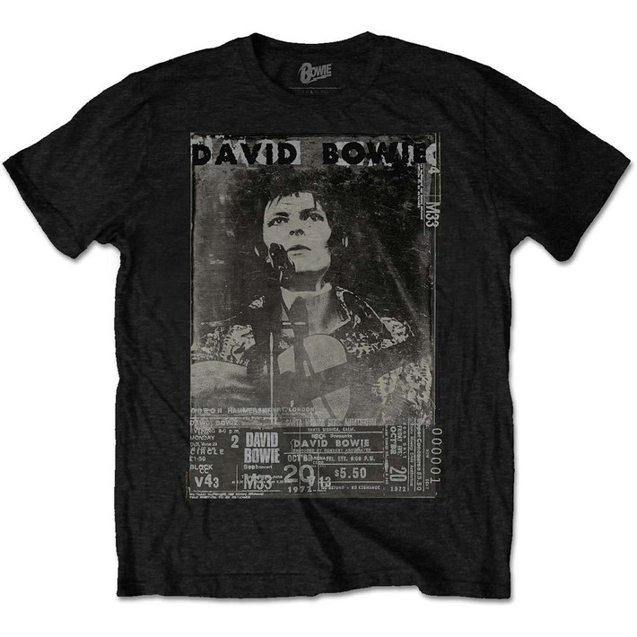 David Bowie 'Ziggy' (Black) T-Shirt