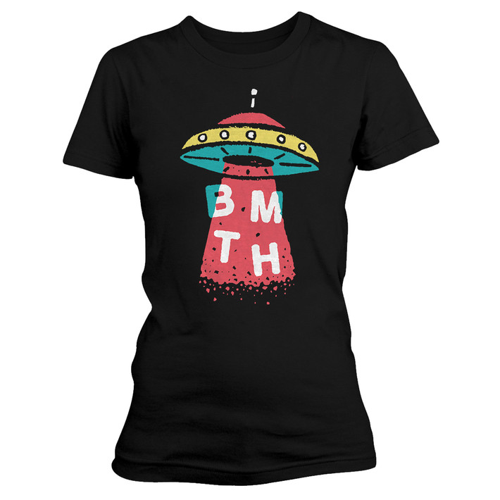 Bring Me The Horizon 'Alien' (Black) Womens Fitted T-Shirt