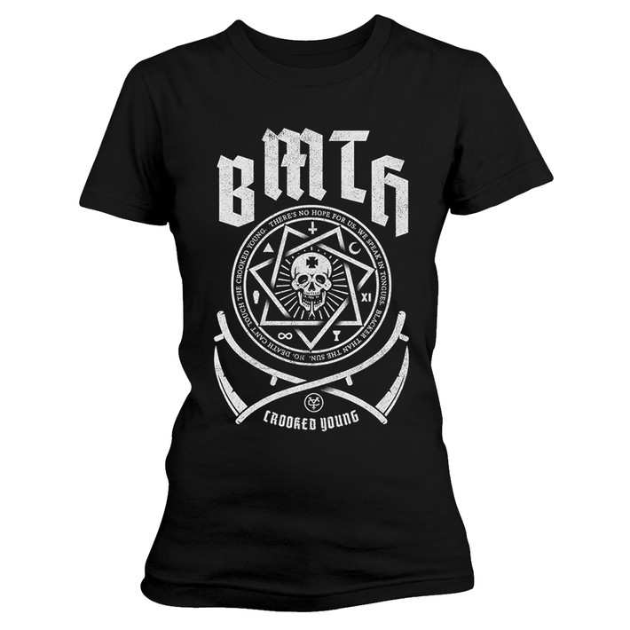 Bring Me The Horizon 'Crooked' (Black) Womens Fitted T-Shirt