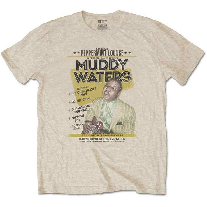 Muddy Waters 'Peppermint Lounge' (Sand) T-Shirt
