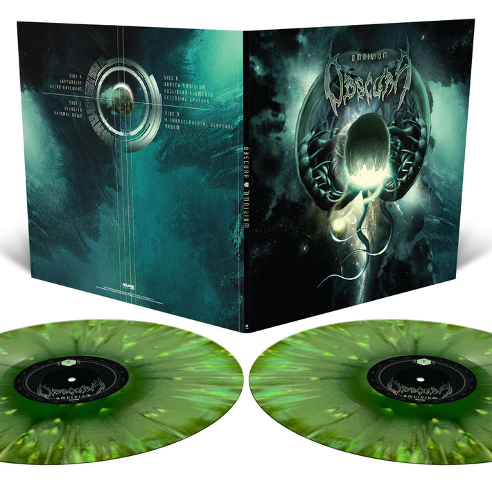 Obscura 'Omnivium' 2LP Tri Colour Merge with Splatter Vinyl