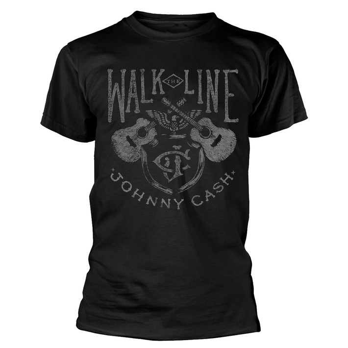 Johnny Cash 'Walk The Line' (Black) T-Shirt