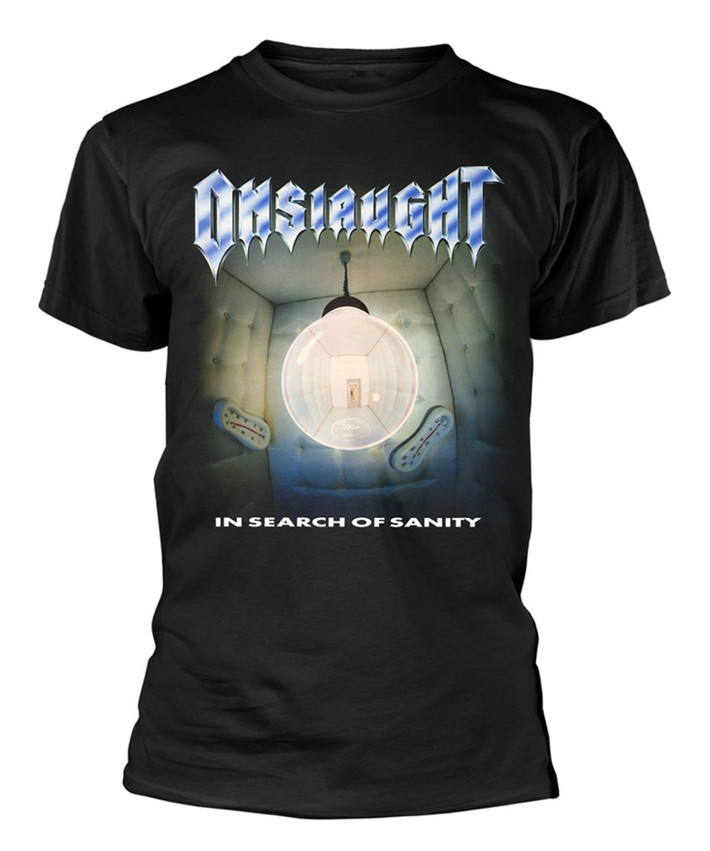 Onslaught 'In Search Of Sanity' (Black) T-Shirt