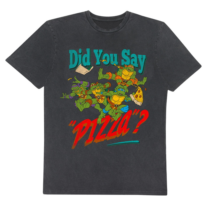 Teenage Mutant Ninja Turtles 'Did You Say Pizza' (Grey) T-Shirt