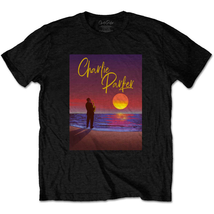 Charlie Parker 'Purple Sunset' (Black) T-Shirt