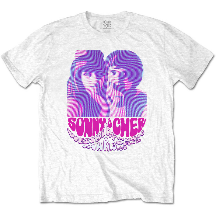 Sonny & Cher 'Westbury Music Fair' (White) T-Shirt