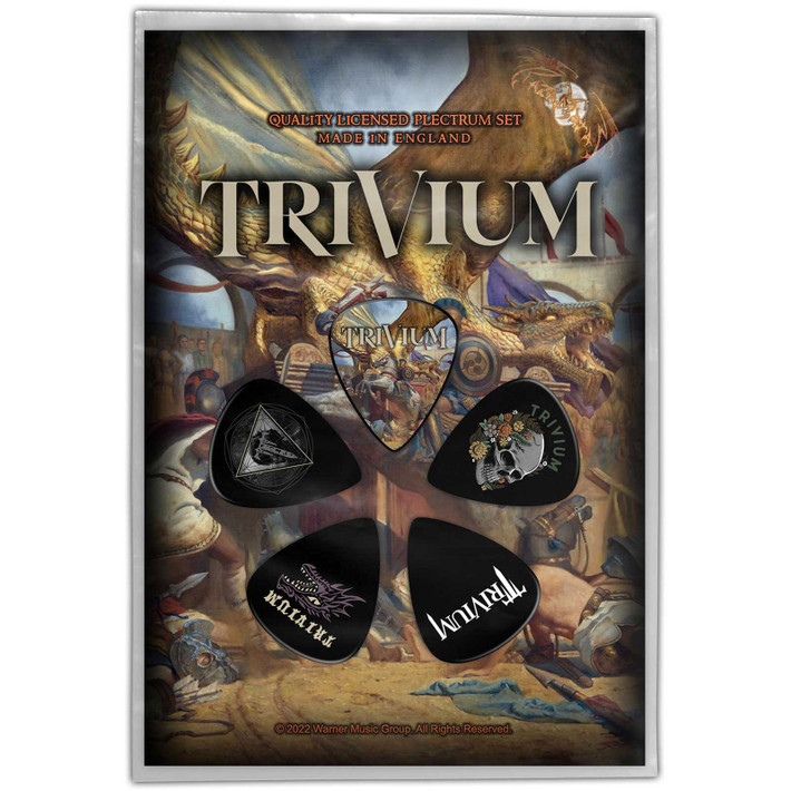 TRIVIUM トリヴィアム 6枚セット Trivium 'In The Court Of The Dragon' Plectrum Pack | Eyesore Merch
