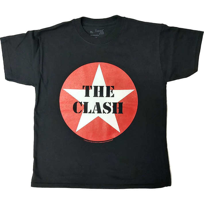 The Clash 'Classic Star' (Black) Kids T-Shirt