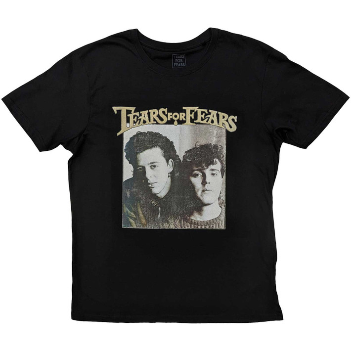 Tears For Fears 'Throwback Photo' (Black) T-Shirt