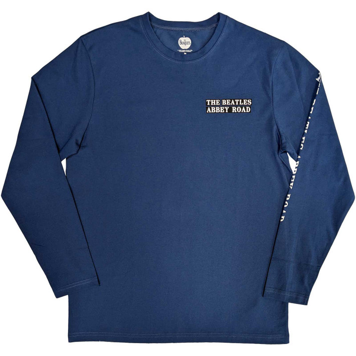 The Beatles 'Abbey Road' (Blue) Long Sleeve Shirt