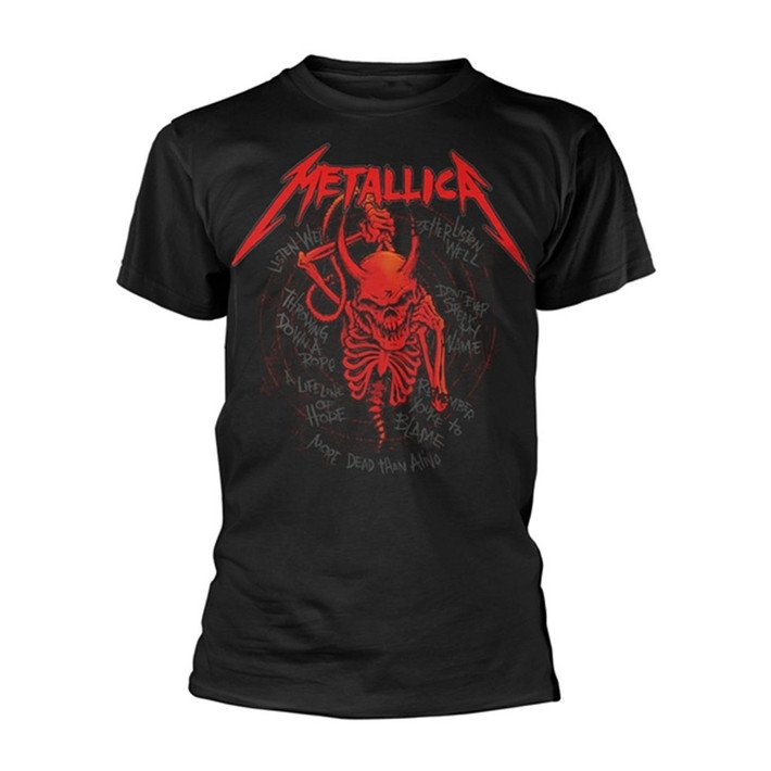 Metallica 'Skull Screaming Red 72 Seasons' (Black) T-Shirt