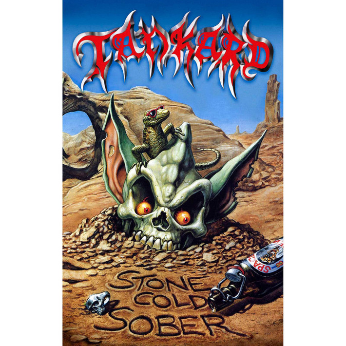 Tankard 'Stone Cold Sober' Textile Poster