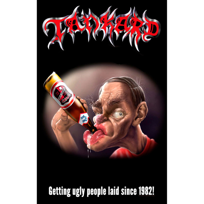 Tankard 'The Drunkard' Textile Poster