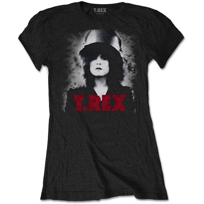 T. Rex 'Slider' (Black) Womens Fitted T-Shirt
