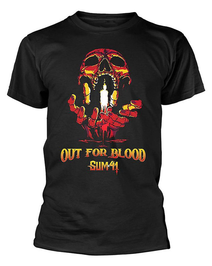 Sum 41 'Out For Blood Tour' (Black) T-Shirt Front