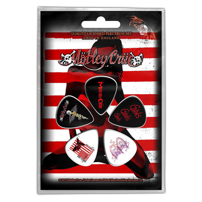 Motley Crue 'Red, White & Crue' Plectrum Pack