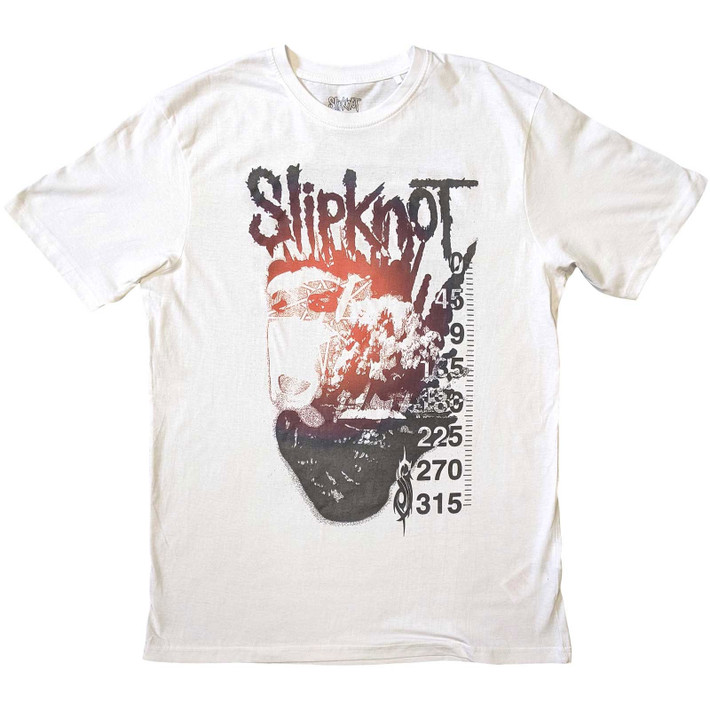 Slipknot 'The End' (White) T-Shirt Front