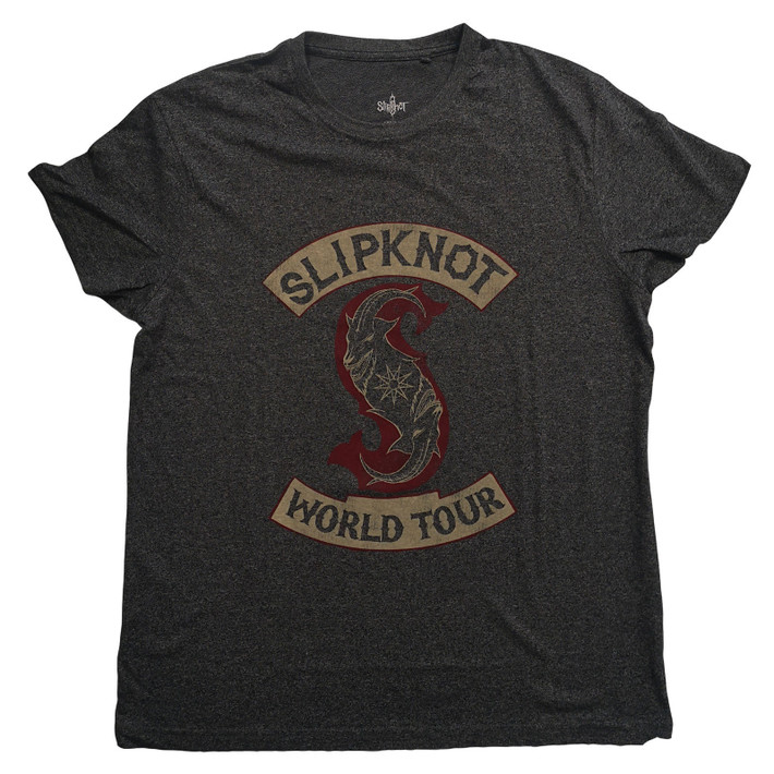 Slipknot 'Patched Up' (Brindle) Vintage Look T-Shirt