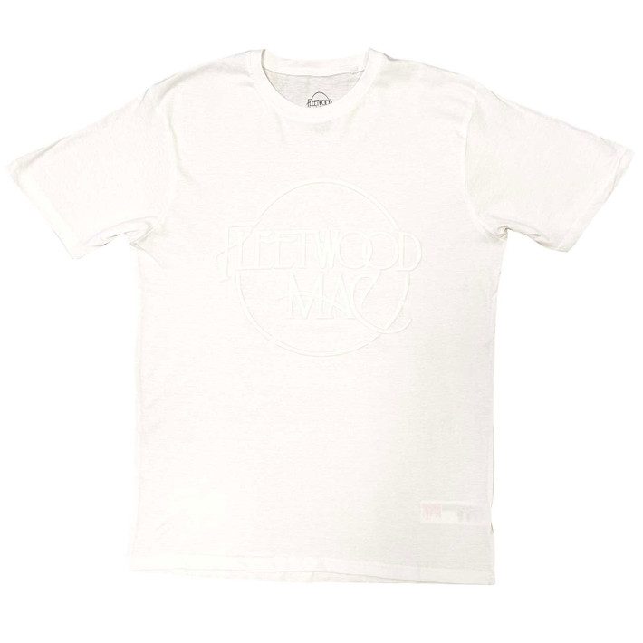 Fleetwood Mac 'Classic Logo' (White) Hi-Build T-Shirt