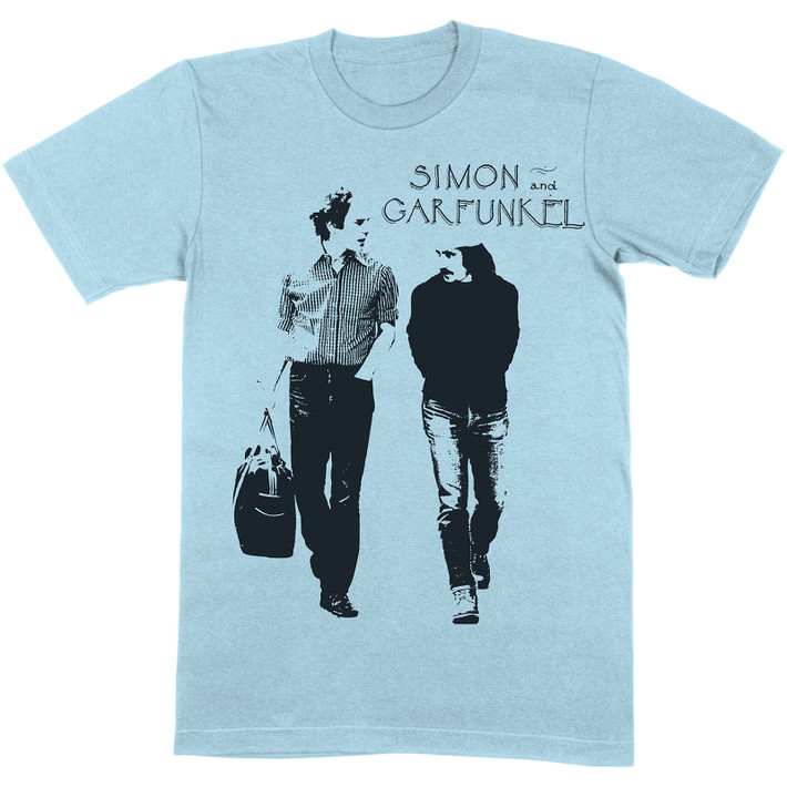 Simon & Garfunkel 'Walking' (Blue) T-Shirt