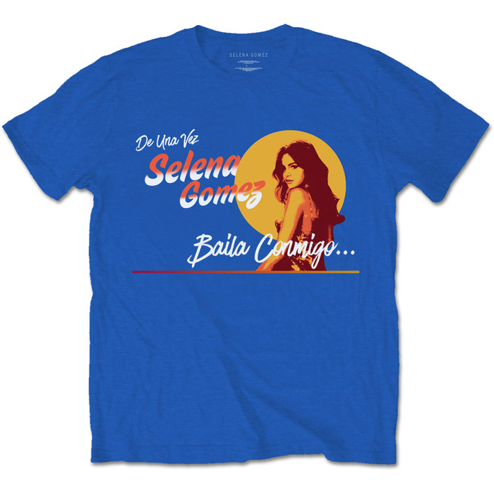Selena Gomez 'Mural' (Blue) T-Shirt