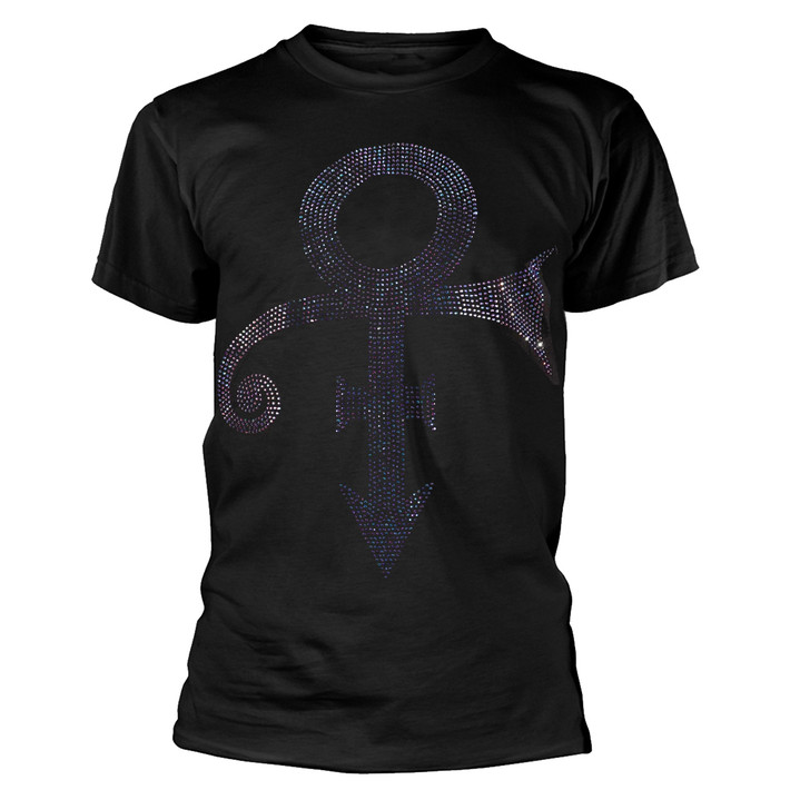Prince 'Purple Symbol Diamante' (Black) T-Shirt