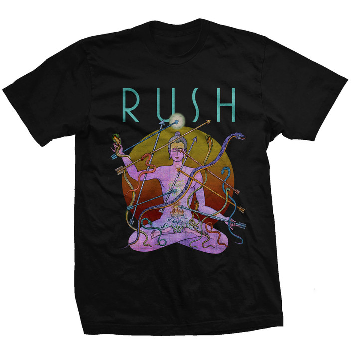 Rush 'Snakes & Arrows Tour 2007' (Black) T-Shirt Front