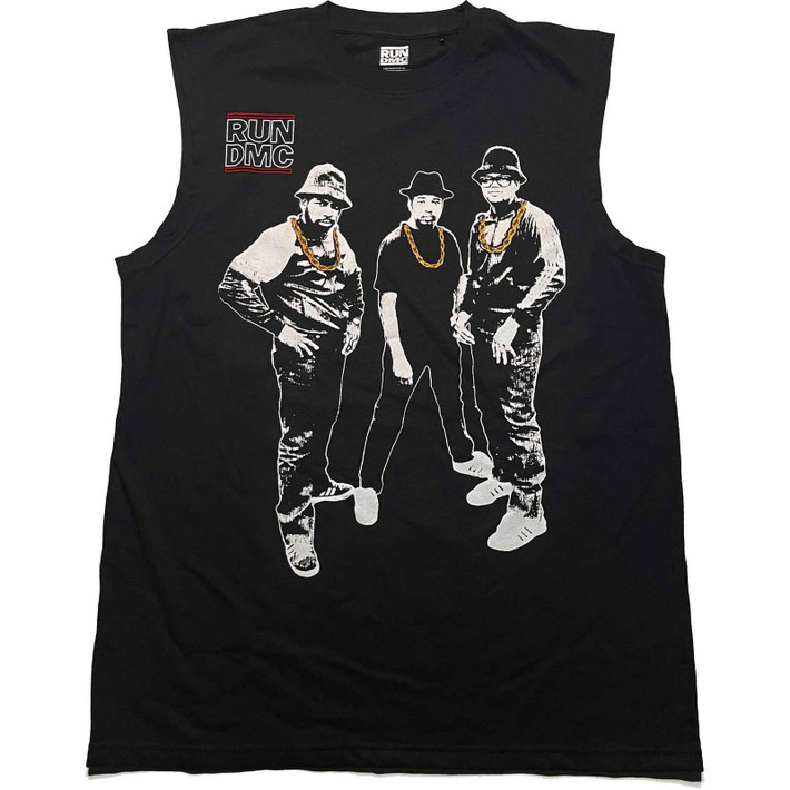 Run DMC 'Gold Chains Photo' (Black) Tank Vest