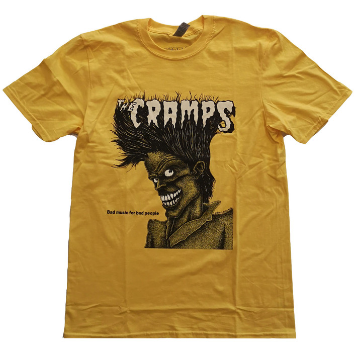 The Cramps 'Bad Music' (Yellow) T-Shirt