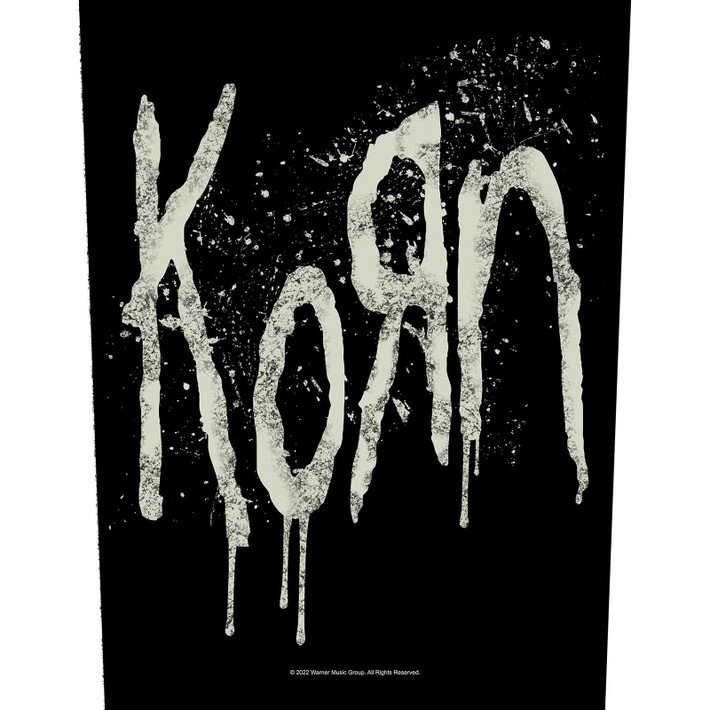 Korn 'Splatter Logo' (Black) Back Patch