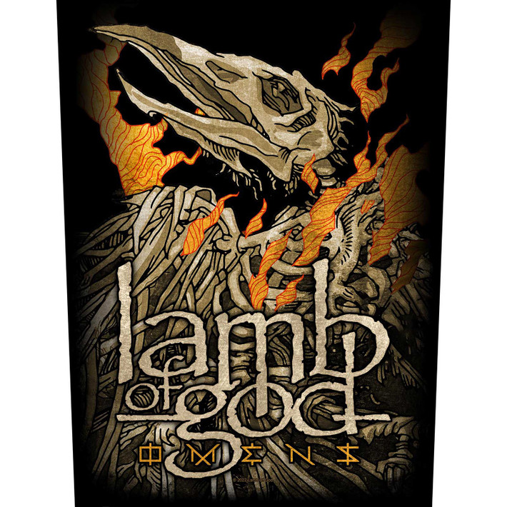 Lamb Of God 'Omens' (Black) Back Patch