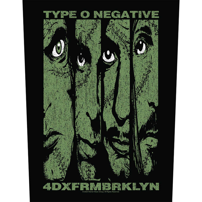 Type O Negative '4DXFRMBRKLYN' Back Patch