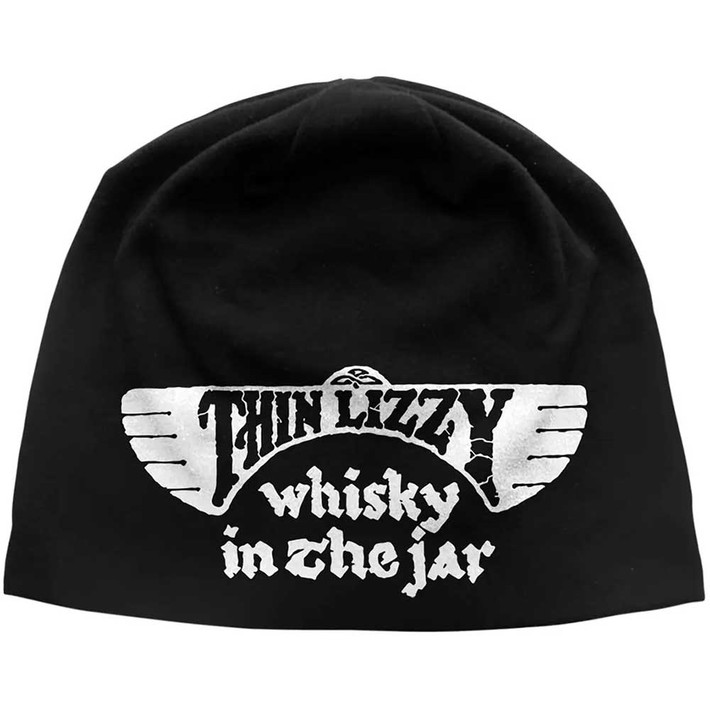 Thin Lizzy 'Whisky In The Jar JD Print' (Black) Beanie Hat