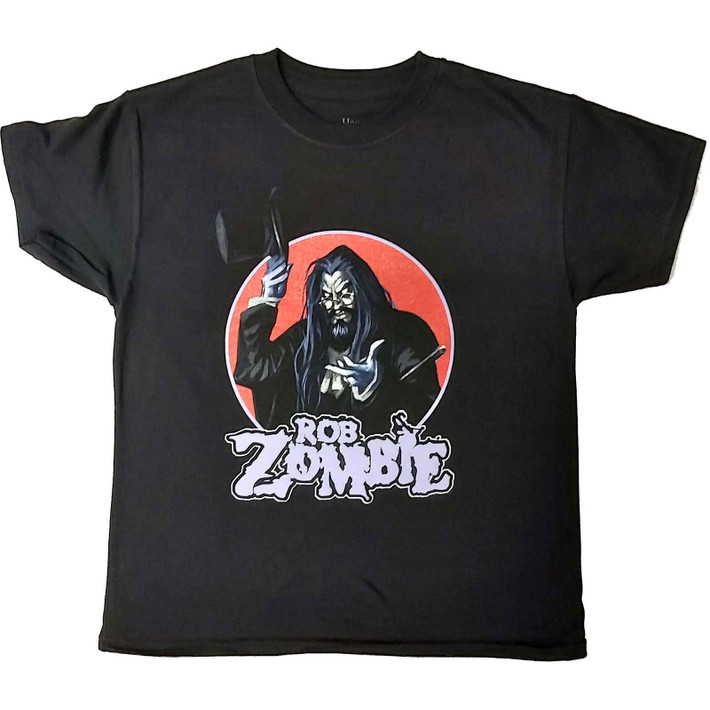 Rob Zombie 'Magician' (Black) Kids T-Shirt