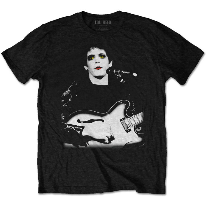 Lou Reed 'Bleached Photo' (Black) T-Shirt