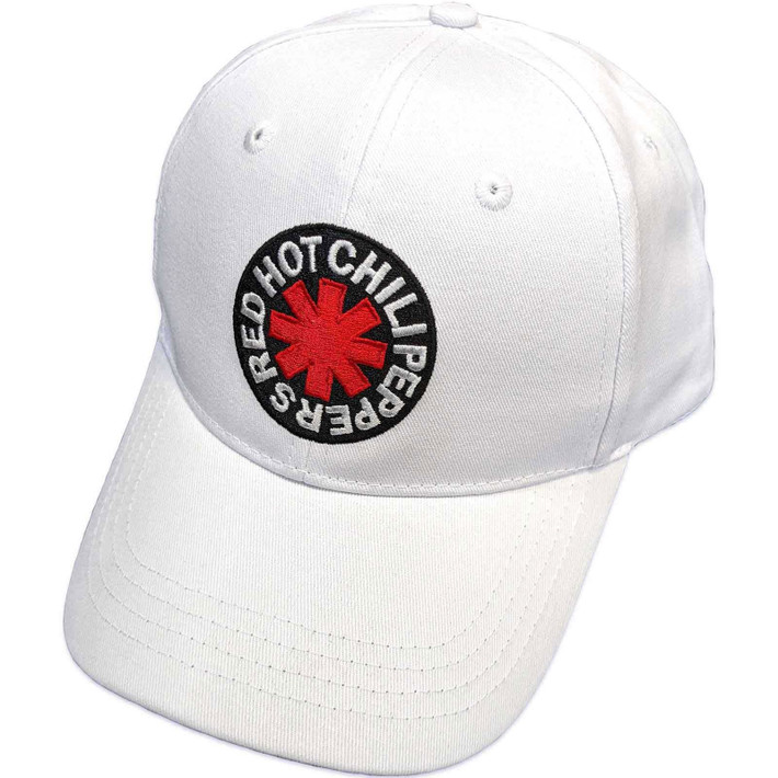 Red Hot Chili Peppers 'Classic Asterisk' (White) Baseball Cap Front