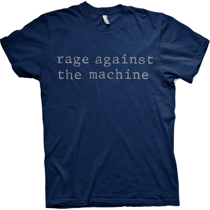Rage Against The Machine 'Original Logo' (Navy) T-Shirt