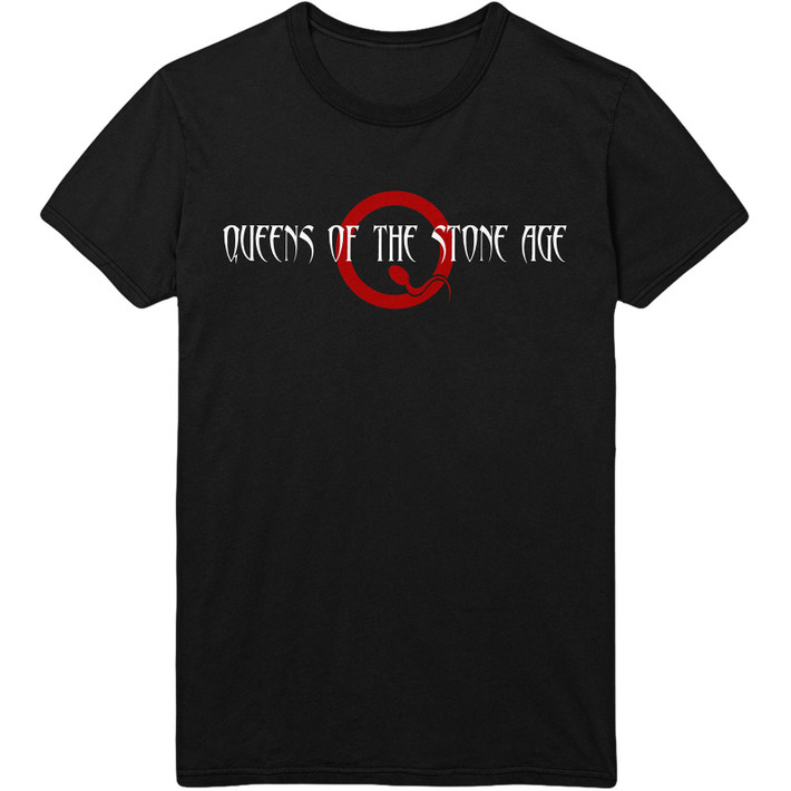 Queens Of The Stone Age 'Text Logo' (Black) T-Shirt